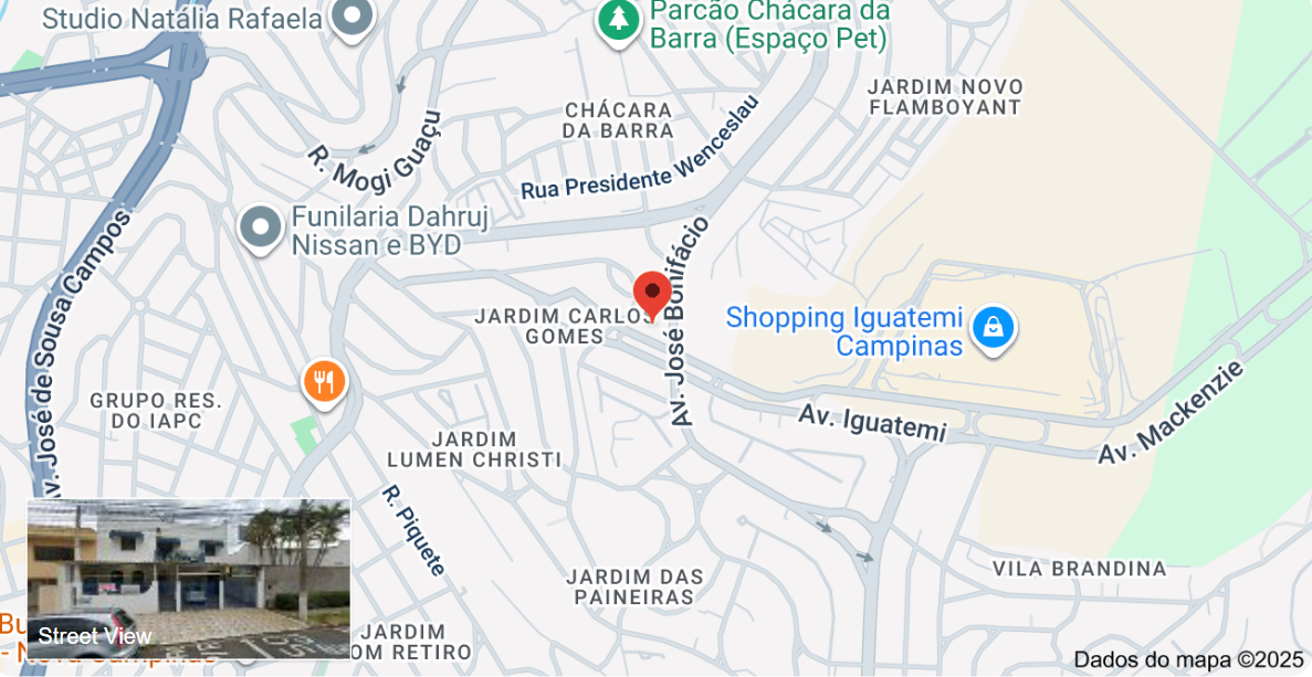 Mapa da localização da Bronze de Menina - Av. Joaquim Pinto de Moraes, 271